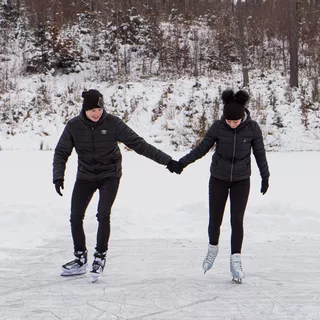 Women Ice Skates WORKER Blau