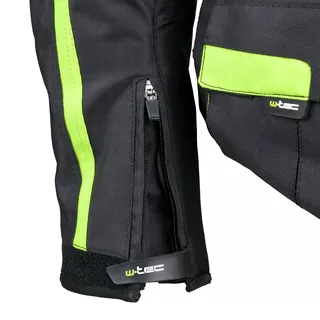 Men’s Long Moto Jacket W-TEC Glomnitz - Black-Green