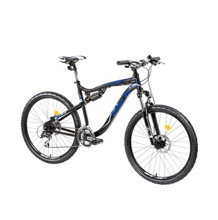 Celoodpružený bicykel DHS Origin99 2649 26" - model 2015 - čierno-modrá - čierno-modrá