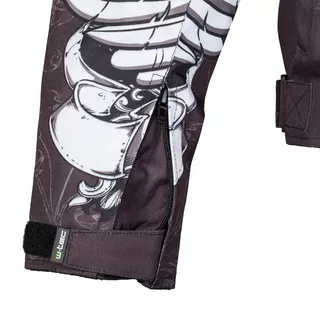 Moto Jacket W-TEC Akyra - Black with Graphics