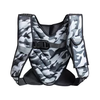 Weighted Vest inSPORTline Klaper 5 kg - Black - Camu Grey