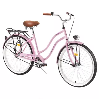 Mestský bicykel DHS Cruiser 2602 - model 2013 - čierna - ružová