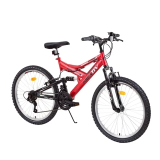 Juniorský bicykel DHS Kreativ 2441 24 "- model 2014 - biela - červená