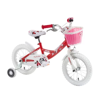 Kids bike DHS 1404 Miss Fourteen 14" - model 2015 - White - Red