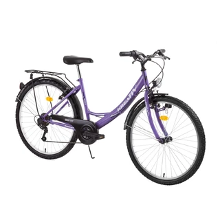 Dámsky trekingový bicykel DHS Kreativ 2614 26" - model 2015 - biela - fialová