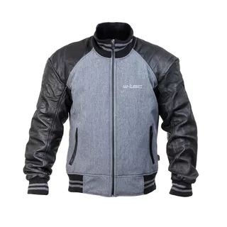 W-TEC Janchee NF-2718 Herren Motorradjacke - schwarz-grau - schwarz-grau