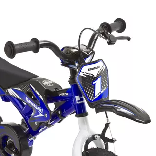 Das Kinder-Fahrrad KAWASAKI Moto 12" - das Modell 2014 - blau