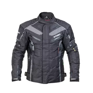 Pánska moto bunda W-TEC Kamicer - čierno-šedá