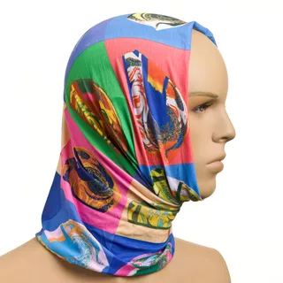 Universal multifunctional scarf ROLEFF Pop art