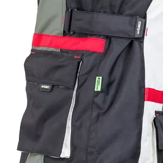 Pánska moto bunda W-TEC Wigstein - čierno-khaki-červená