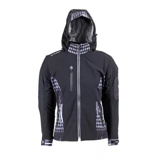 Dámská softshell moto bunda W-TEC Pestalozza - černo-šedá