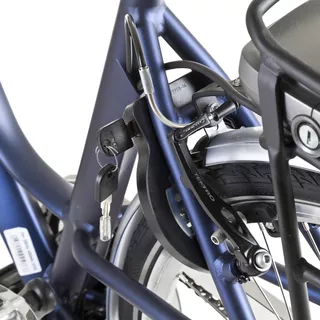 Stadt-Elektrofahrrad Devron Wellington 28024 - blau-schwarz