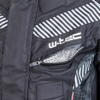 Pánská moto bunda W-TEC Kamicer - černo-šedá