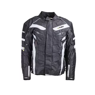 Herren Motorsportjacke W-TEC NF-2216 - schwarz-weiß