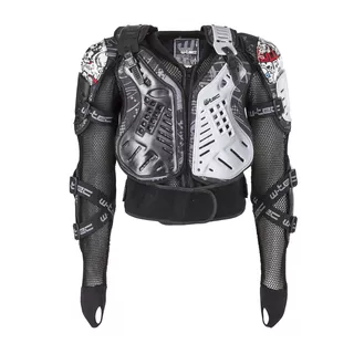 Body Protector W-TEC NF-3504 - Black-White-Grey - Black-White-Grey