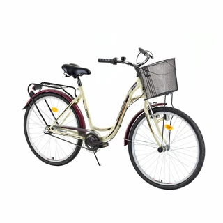 Urban bike DHS Citadinne 2636 26" - model 2015 - Yellow-Red