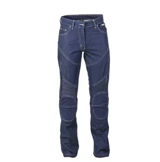 Spodnie motocyklowe damskie jeansowe W-TEC NF-2990 - Ciemny niebieski