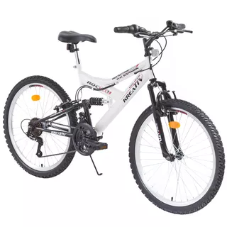 Celoodpružený bicykel DHS Kreativ 2641 - model 2013 - červeno-čierna - bielo-čierna