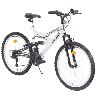 Celoodpružený bicykel DHS Kreativ 2641 - model 2014 - bielo-čierna