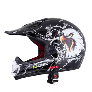 Dětská moto přilba W-TEC V310 - 2.jakost - Black Skull