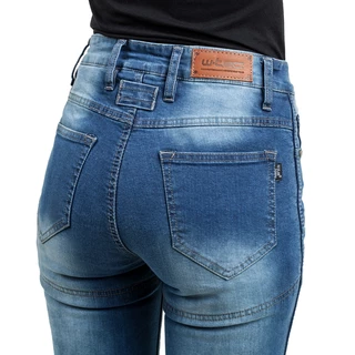 Dámské moto jeansy W-TEC Lustipa - 2.jakost - modrá