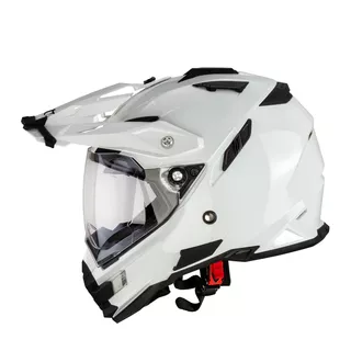 Kask motocyklowy motocrossowy Alltop AP-8853 - Biały błyszczący