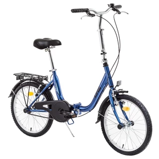 Skladací bicykel DHS Folding Bike 2022 - model 2013 - biela - modrá