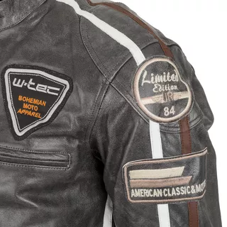 Męska skórzana kurtka motocyklowa W-TEC Buffalo Cracker - 6XL
