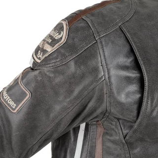 Men's Leather Motorcycle Jacket W-TEC Antique Cracker - 3XL