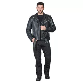 W-TEC NF-1127 Herren Leder-Motorradjacke