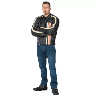 W-TEC NF-1114 Herren Leder-Motorradjacke