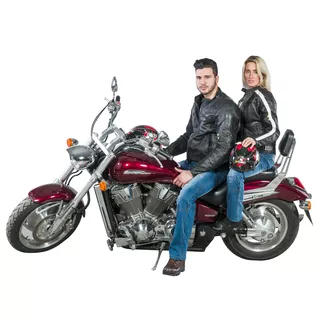 Dámska kožená moto bunda W-TEC NF-1173 - S