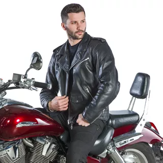 Men’s Leather Moto Jacket W-TEC NF-1127