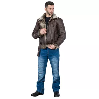 W-TEC NF-1125 Herren Leder-Motorradjacke