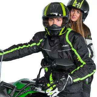 Moto čelada W-TEC V586 - črna-zelena