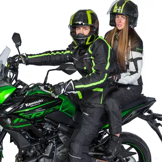 Moto čelada W-TEC V586 - črna-zelena
