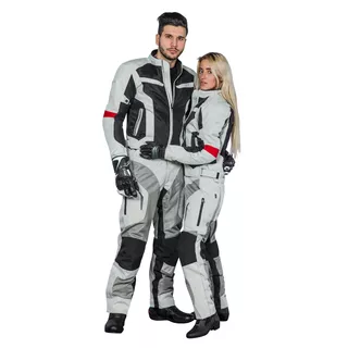 Pánská moto bunda W-TEC Ventex - Light Grey