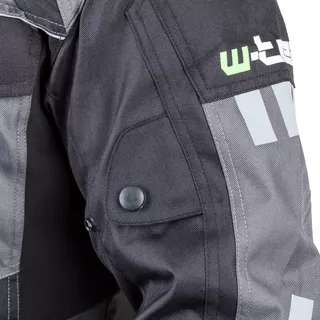 Men’s Moto Jacket W-TEC Burdys GS-1613 - Black-Grey-Green