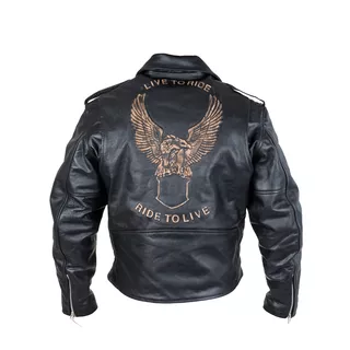 Kožená moto bunda Sodager Live To Ride Jacket - L