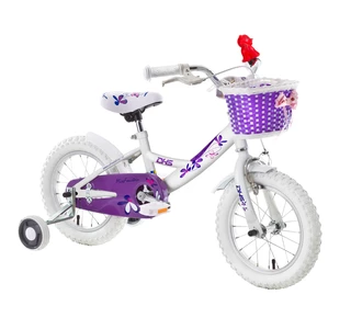 Detský bicykel DHS 1402 Miss Fourteen 14" - model 2014 - fialová - biela