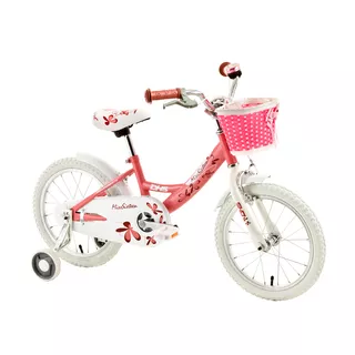 Detský bicykel DHS Miss Sixteen 1602 16" - model 2015 - biela