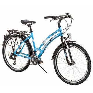 Dámsky trekingový bicykel DHS Travel 2664 - model 2014 - modro-biela