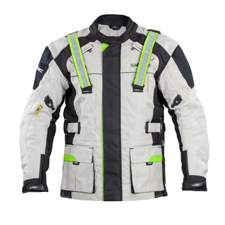 Men’s Long Moto Jacket W-TEC Turaso NF-2215 - S - Beige-Black-Green