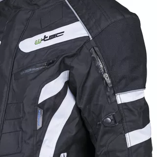 Herren Motorsportjacke W-TEC NF-2216 - schwarz-weiß