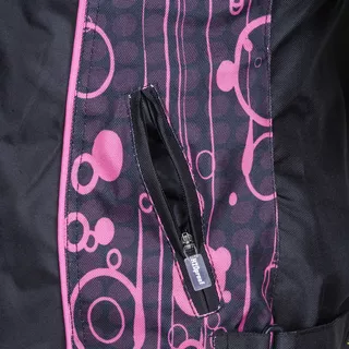 Women’s Moto Jacket W-TEC Calvaria NF-2406 - Black-Pink with Graphics