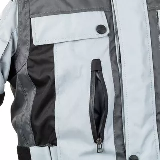 Moto jacket W-TEC Avontur - Grey-Black