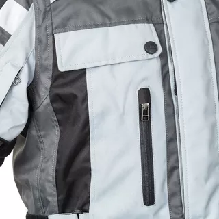 Motorradjacke W-TEC Avontur - grau-schwarz