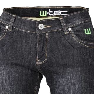 Dámské moto jeansy W-TEC C-2011 černé - 2.jakost - černá