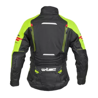 Men’s Motorcycle Jacket W-TEC Ventura - Black-Fluo Yellow