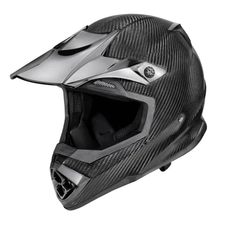Motocross-Helm W-TEC Crosscomp - Kohlenstoff-Glanz